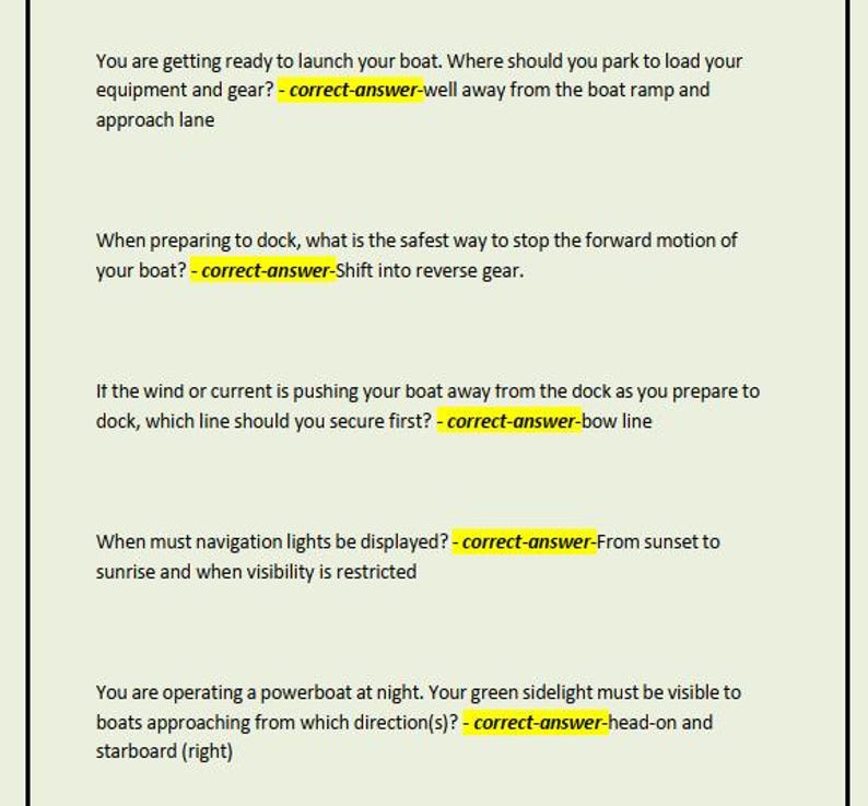 ILEARNTOBOAT Final Exam Actual 2026/2027 Latest Questions 100% Correct Answers - Etsy