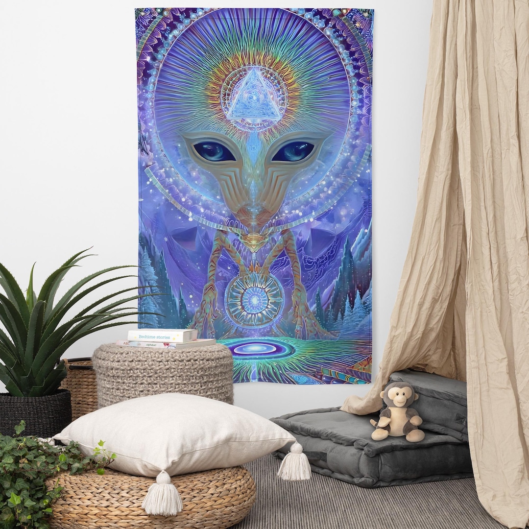 Psychedelic Wall Tapestry – Trippy Art Wall Hanging | Colorful ...