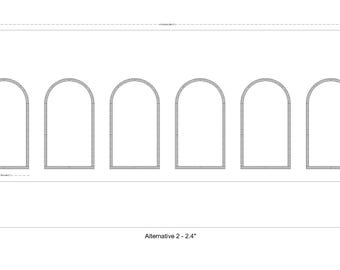 Moldura de pared arqueada a medida para Jess: panel decorativo de MDF hecho a medida.