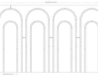 Custom Arched Wall Molding for Sachin – Made-to-Measure MDF Panel Accent Wall