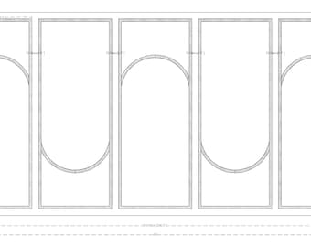 Custom Arched Wall Molding for Huynh Minh Duc– Made-to-Measure MDF Panel Kit