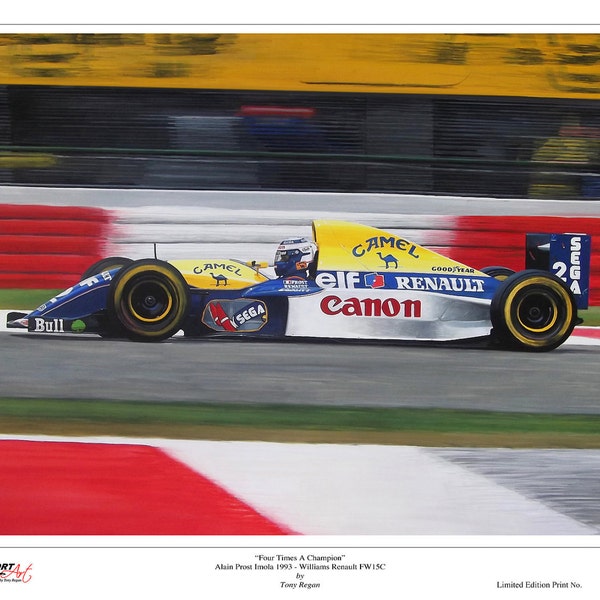 Alain Prost Williams Renault 1993 Limited Edition Art Print