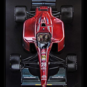 Ferrari 643. A Limited Edition Art Print Faithfully reproduced from an original painting by Tony Regan.
