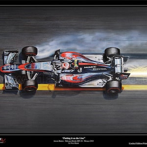 Jenson Button - McLaren MP4-30 - Monaco 2015 Limited Edition Art Print