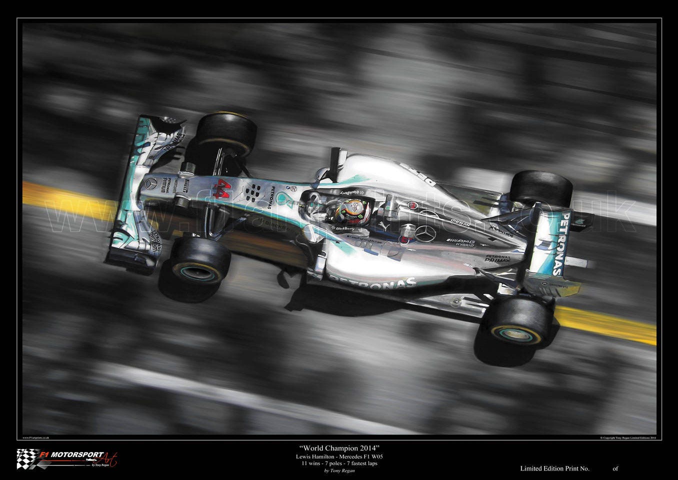 Lewis 2014 F1 Mercedes W05 | Etsy