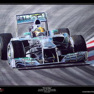 Lewis Hamilton F1 Mercedes W04 Limited Edition Art Print from an original painting