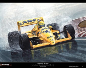 アイルトン セナ キャメル ホンダ ロータス T99 1987 シーズン A4