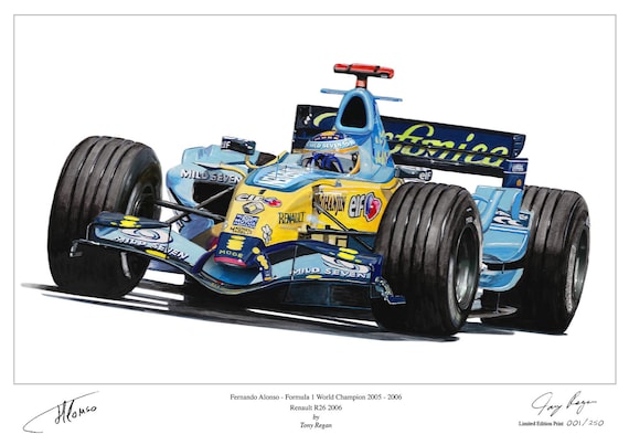 Renault R26 フェルナンド アロンソ レーシングカー