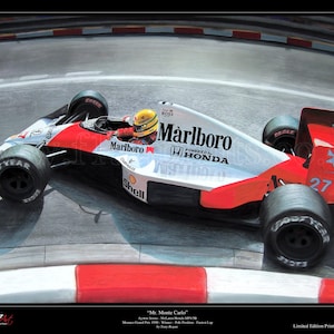 Ayrton Senna McLaren Monaco 1990 Ltd. Edition Art Print from an original painting
