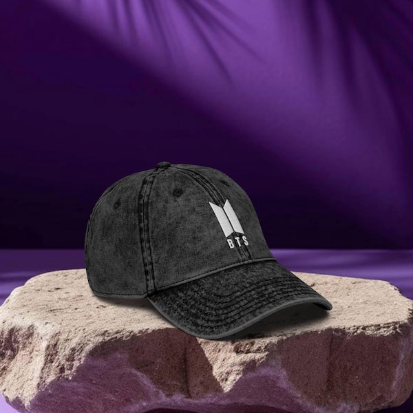 BTS Logo Army Embroidered Vintage Cap