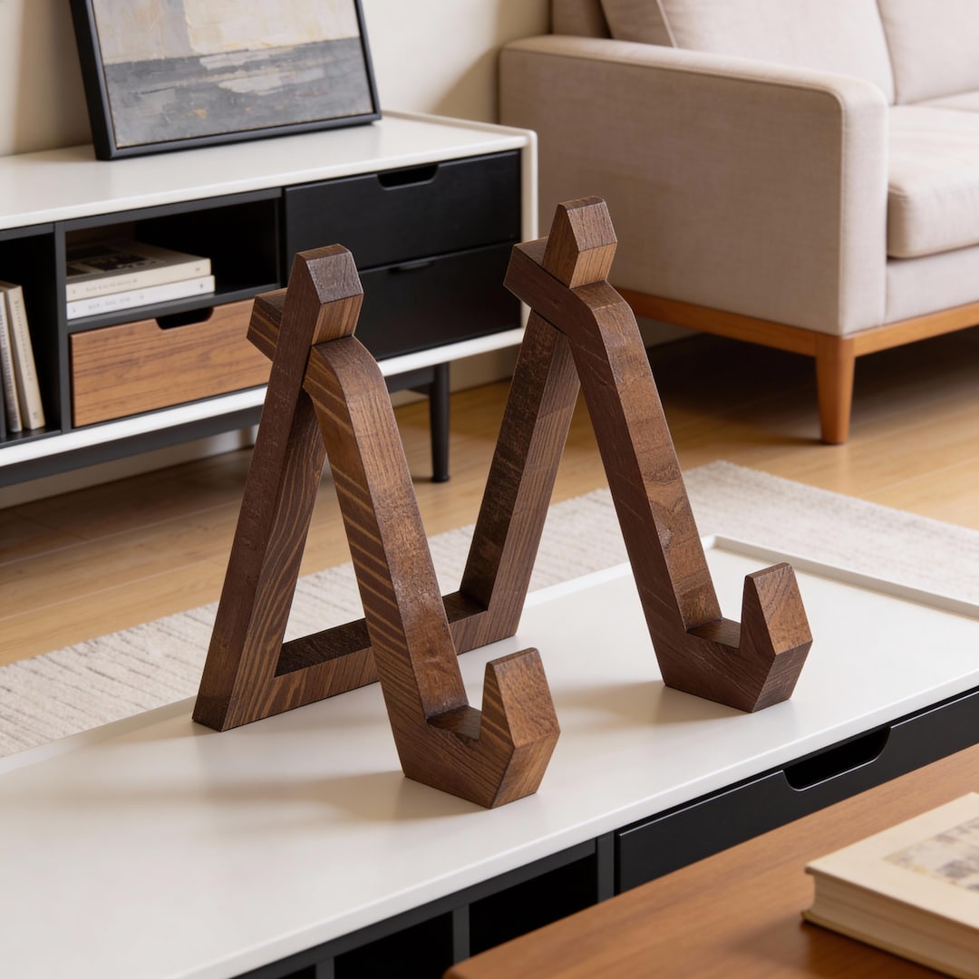 Solid Wood Display Stand – Versatile Holder for Plates, Paintings ...