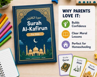 Surah Al‑Kafirun for Kids – Learn, Color et Understand  Islamic Children’s Book  Arabic–English  Coloring & Tafsir for Kids