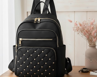 Zaino grande in nylon, borsa da viaggio casual, zaino leggero per la scuola, spazioso zaino da campus, zaino resistente per tutti i giorni, zaino per studenti