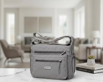 Bolso bandolera para hombre, pequeño, estilo bandolera, diseño moderno, impermeable, para viaje, ligero, para uso diario, accesorio para llevar al gimnasio.