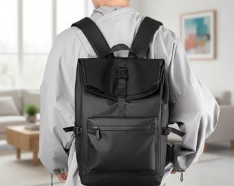 Mochila de negocios para computadora portátil, bolsa de viaje de gran capacidad, mochila de uso diario para estudiantes, trabajo profesional, diseño minimalista urbano
