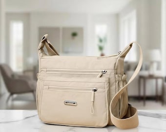 Borsa a tracolla da uomo, piccola, stile messenger, tracolla, design moderno, impermeabile, marsupio da viaggio, leggero, accessorio per tutti i giorni, da portare in palestra