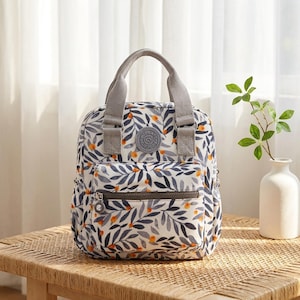 Nylon Travel Backpack Lightweight School Daypack Cute Womens Bookbag Casual College Student Commuter Work Knapsack Small Shopping Carrier