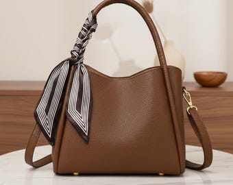 Bolso bandolera para mujer, bolso de mano diario de piel sintética, bolso de hombro con correa ajustable, bolso retro, bolso bandolera vintage informal.