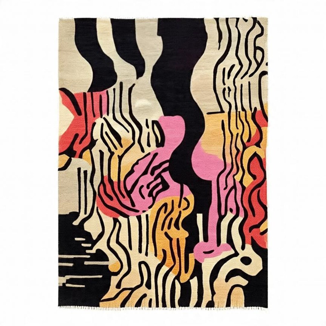 Hand Tufted Modern Abstract Art Rug - Etsy