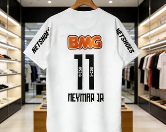 Camiseta retro Neymar Jr Santos #11 2011, camisetas para adultos y conjunto para niños