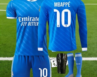 25/26 Mbappe #10 R-Madrid inspiriertes Jersey & Shorts Set