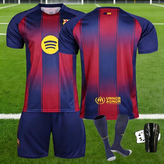25/26 Barcelona Lamine Yama #19 Jersey & Shorts Set, Adults and