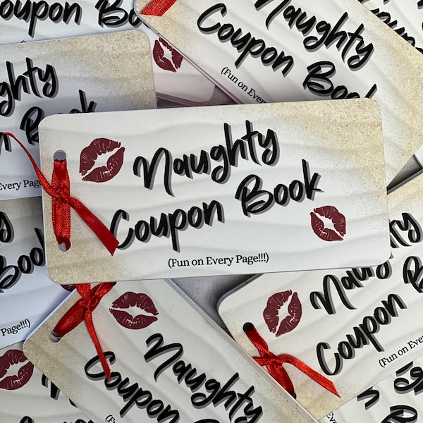 Naughty Coupon Book**Adult Content**, Sex Coupons, Kinky Coupons, Spice Things Up, 5 Versions