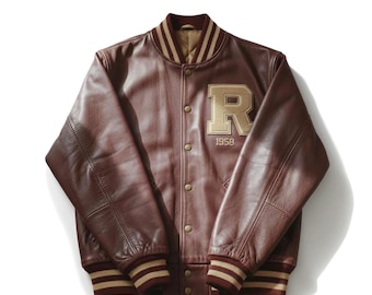 Vintage 1993 Canadian Leather Varsity Jacket Black College Bomber