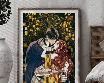 Manhwa Poster l Unter der Eiche l Yaoi Sammlung l Manhwa Sammlung l Geschenk für Manhwa Liebhaber