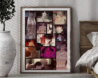 Manhwa Plakat l Unter dem grünen Licht l bl Plakate l Yaoi Sammlung l Manhwa Männer Sammlung