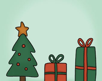 Page de coloriage de Noël