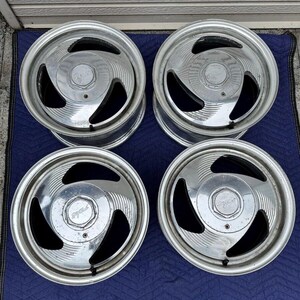 Rare ENKEI Big End 15” Wheels 15x7J ET48 Dual PCD100/114.3 4x100 4x114.3 JDM Vintage Set of 4