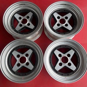 Rare Hayashi Racing COMMAND Deep Dish Wheels 14x6.5J+9 & 14x7J+2 4x114.3 Set of 4 Vintage JDM