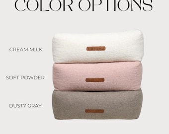 Custom Sherpa Dog Bed, Handmade Rectangular Pet Pillow, Washable Dog Cushion, Luxury Dog Home Decor