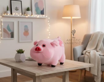 Cute Pink Pig Plush Toy (7.09 inches) – Soft Farm Animal Stuffed Pig for Kids & Cozy Home Decor