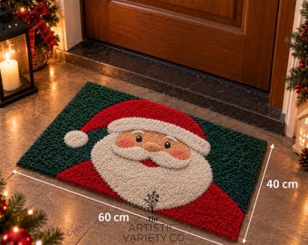Kerstrendier deurmat, schattige Rudolph kerstmat, feestelijke kerstdecoratie voor de entree, winterse welkomstmat, kerstcadeau