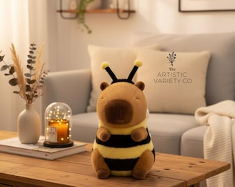 Cute Bee Plush Toy | Kawaii Stuffed Animal | Soft Decorative Plush | Cozy Home Decor | Gift for Kids & Adults