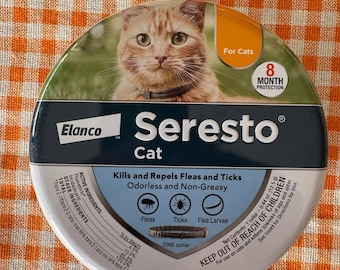 Seresto Cat Flea - Tick Collar for Cats, Vet Recommended, 8 Months Protection, Adjustable Cat Treatment & Prevention Collar