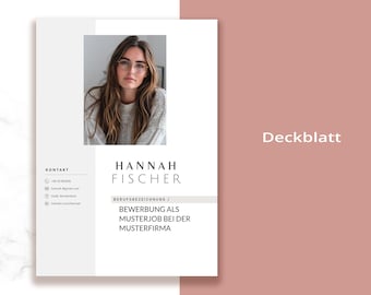 Sollicitatiesjabloon, CV-sjabloon voor Word, Pages, modern CV, sollicitatiebrief, bijlagen, voorblad, motivatiebrief