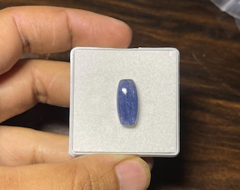 9.Carat! Blaue Farbe Tansanit Cabochon. 17 x 8 MM Tansanit Cabochons. Edelstein gefasst.