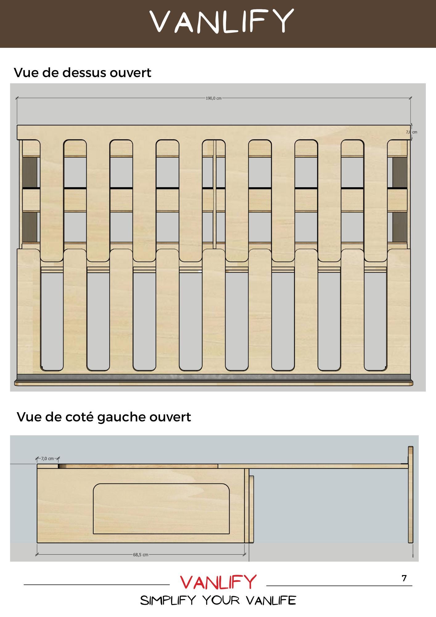 Van Sliding Bed Plans PDF – Expandable Camper Bench Blueprint – DIY Van ...