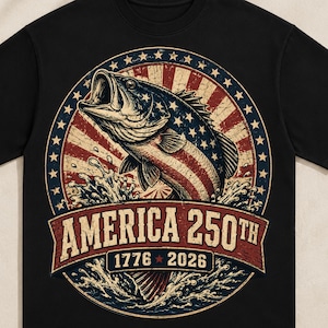 Amerikas 250:e fiske PNG: Patriotiskt firande av amerikanska flaggans tvåhundraårsjubileum png USA Angler Clipart (digital nedladdning)