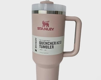 Stanley 40oz Flamingo Pink Tumbler Stainless Steel H2.0 FlowState Quencher
