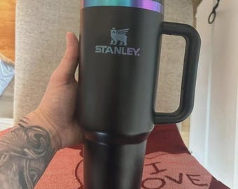 STANLEY Quencher H2.0 Tumbler with Handle & Straw 40 oz Black Chroma