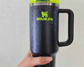 Stanley HALLOWEEN WEB GLOW H2.0 40oz Tumbler Limited Edition in hand