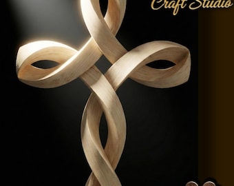 Celtic knot сross 3D Relief – STL File for CNC & 3D Printing. Religious Wall Art