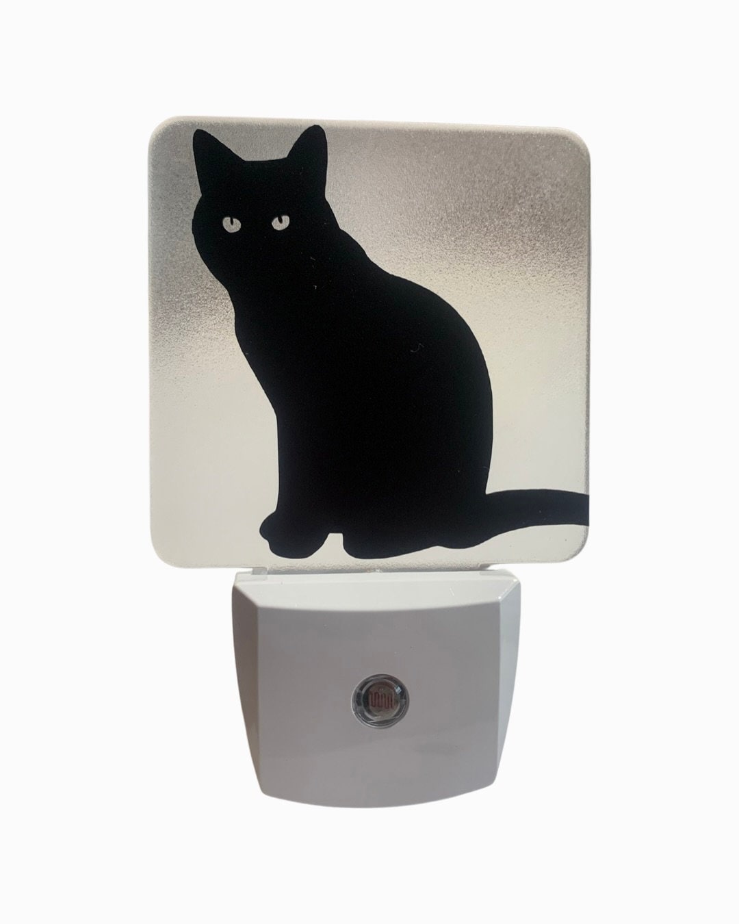 KITTY CAT Silhouette Plug in LED Night Light W dusk dawn Sensor