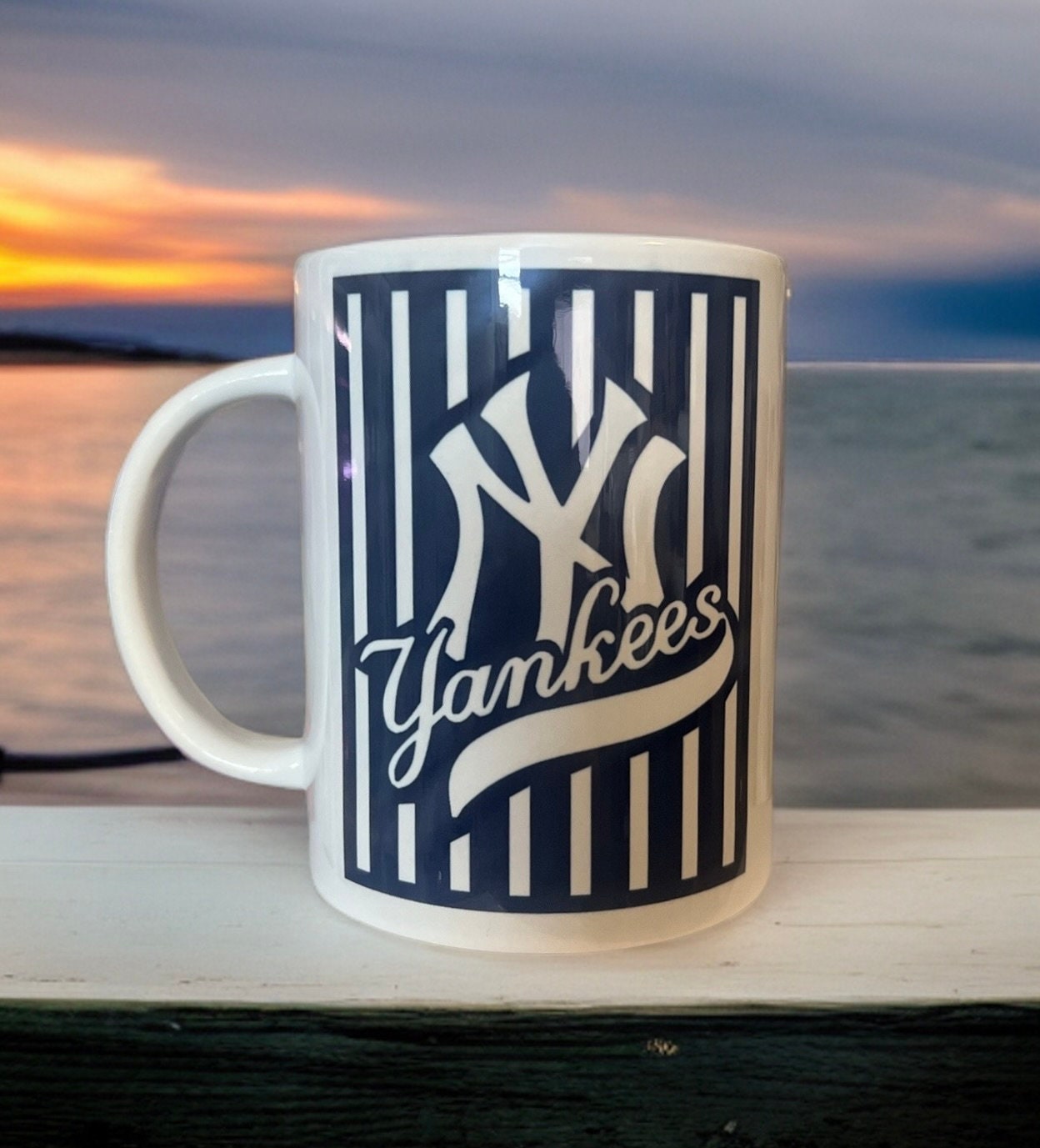 New York Yankees 15 oz Ceramic Coffee Mug World Series Champions Fathers  Day Gift