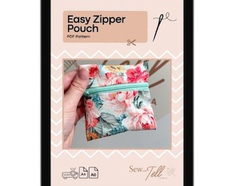 Easy Zipper Pouch Sewing Pattern