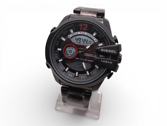 Used Diesel Black Multi-Function Sport Chronograp… - image 1